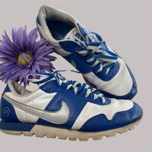 Nike Womens Size 8 White & Blue Leather Armory Sneakers